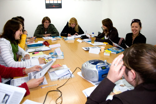 Spanish courses. Classes with the students of Spanish.